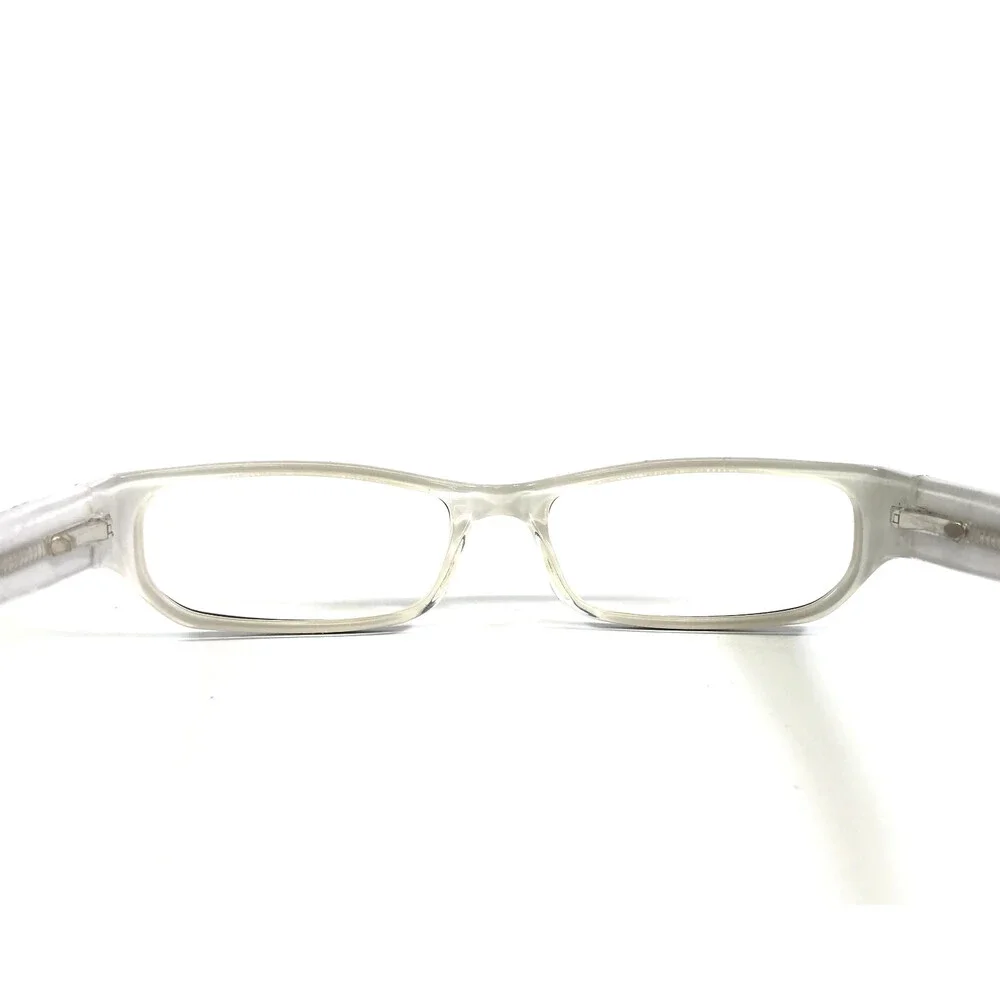 Chromos Eyeglasses Frames RIQ BLK/WHITE Black White Rectangle Full Rim 51-16-135